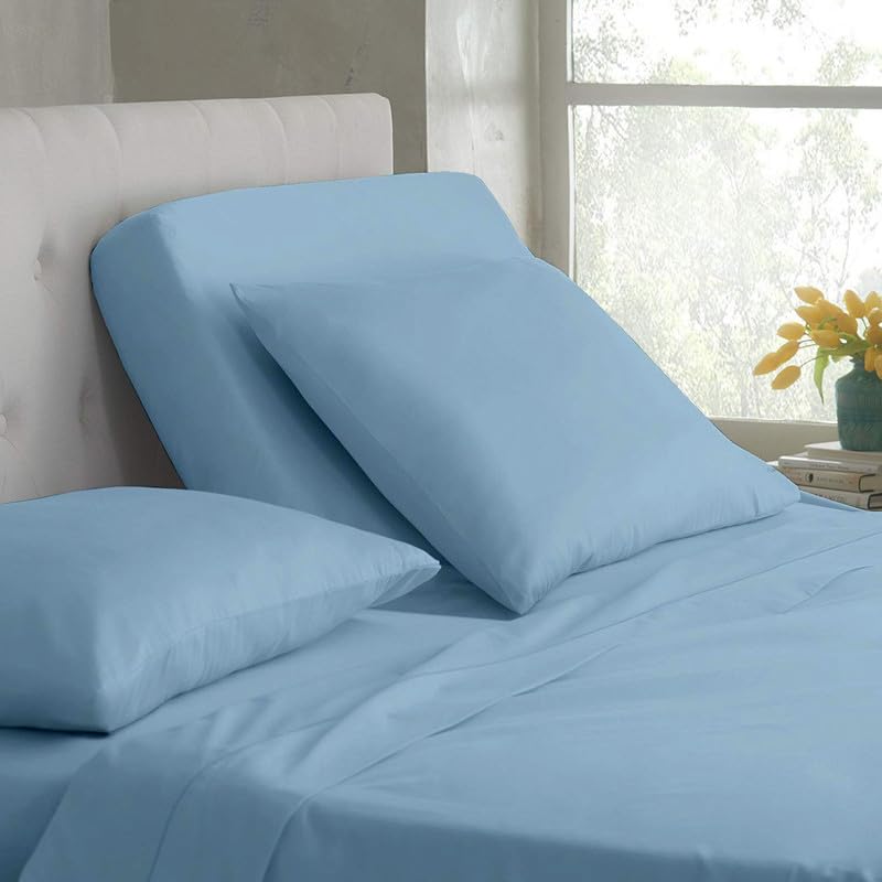 **Rajlinen 100% Cotton Split King Sheet Set for Adjustable Beds - 16