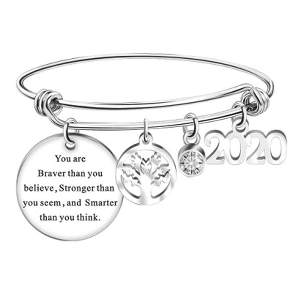 2020 Friendship Bracelet for School & Graduation - Stylish Bangle Accessory for Students, Teens and Best Friends (Perfect for Gifts, Parties and Special Occasions)