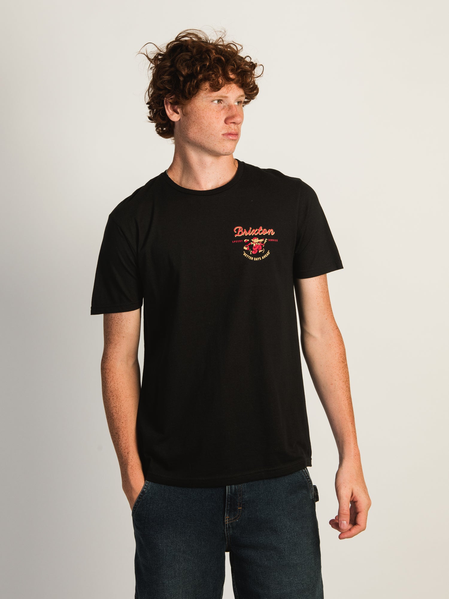BRIXTON BETTER DAYS Men's Graphic T-Shirt - Casual Cotton Tee for Everyday Wear - Perfect for Streetwear, Music Festivals & Weekend Outfits