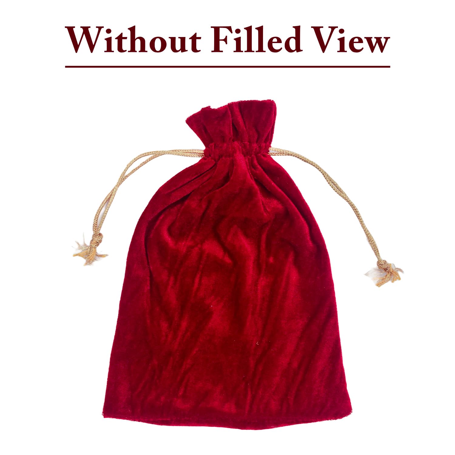 10 Pack Velvet Potli Bags for Wedding Return Gifts - 7x9 Inch Maroon Jewelry Pouch, Dry Fruit Gift Bags, Women's Accessory Handbag - Perfect for Bridal Shower, Mehndi & Anniversary Celebrations