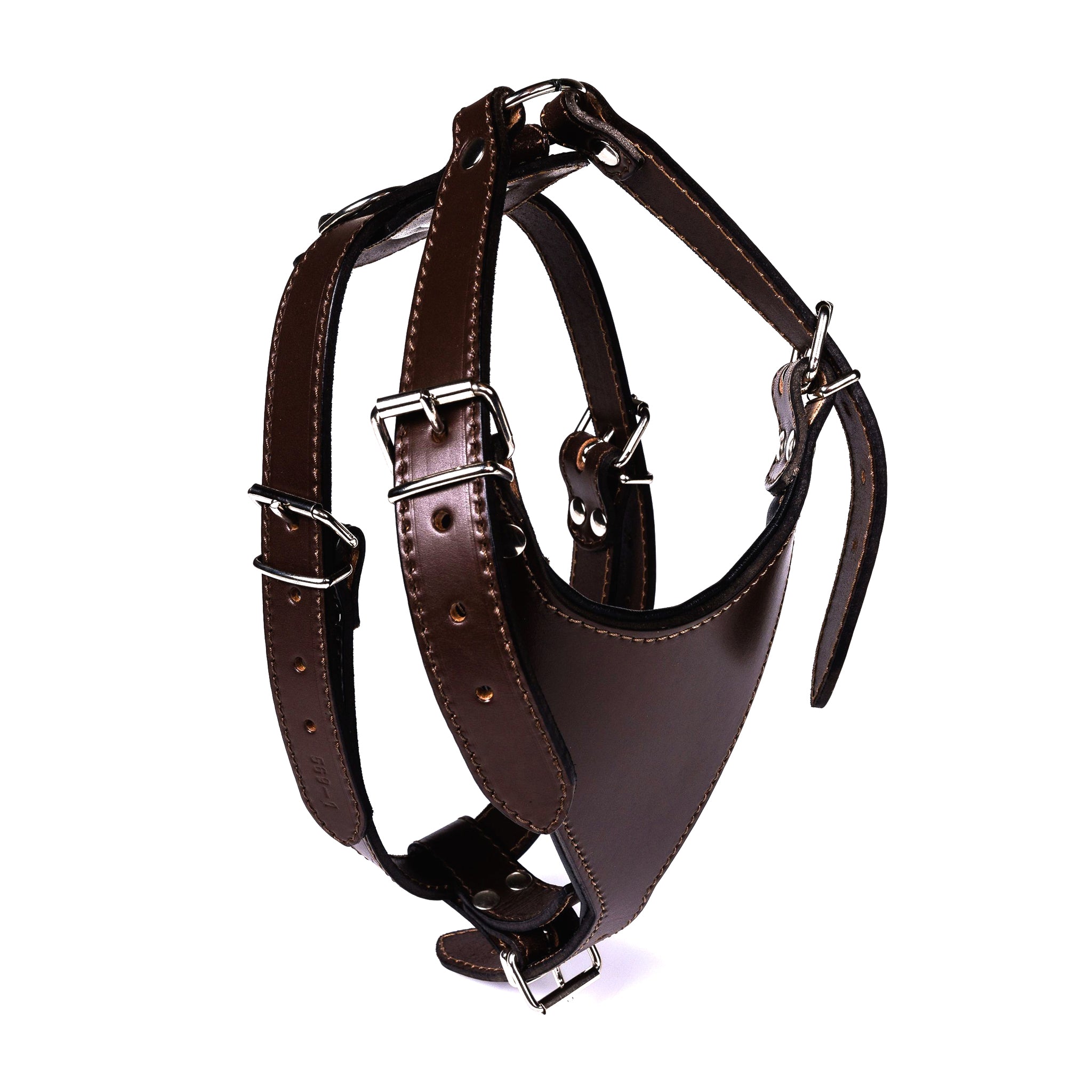 Premium Carlino Leather Dog Harness – Adjustable & Durable for Small to Medium Dogs – Perfect for Walking, Training & Outdoor Adventures