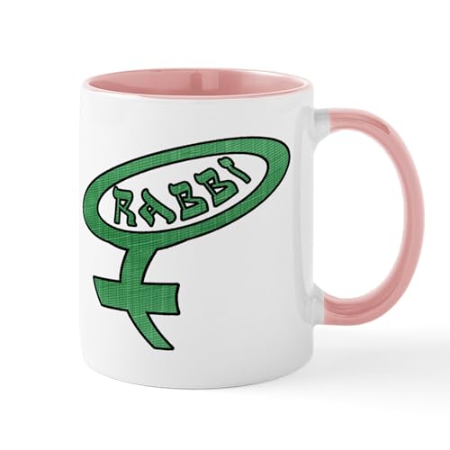 White/Pink Inside - Woman Rabbi Mug