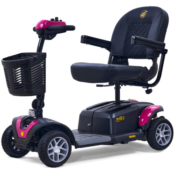 Golden Technologies Buzzaround EX 4 Wheel Mobility Scooter - Lightweight & Foldable Electric Scooter for Adults & Seniors - Ideal for Indoor/Outdoor Use, Shopping Malls & Travel