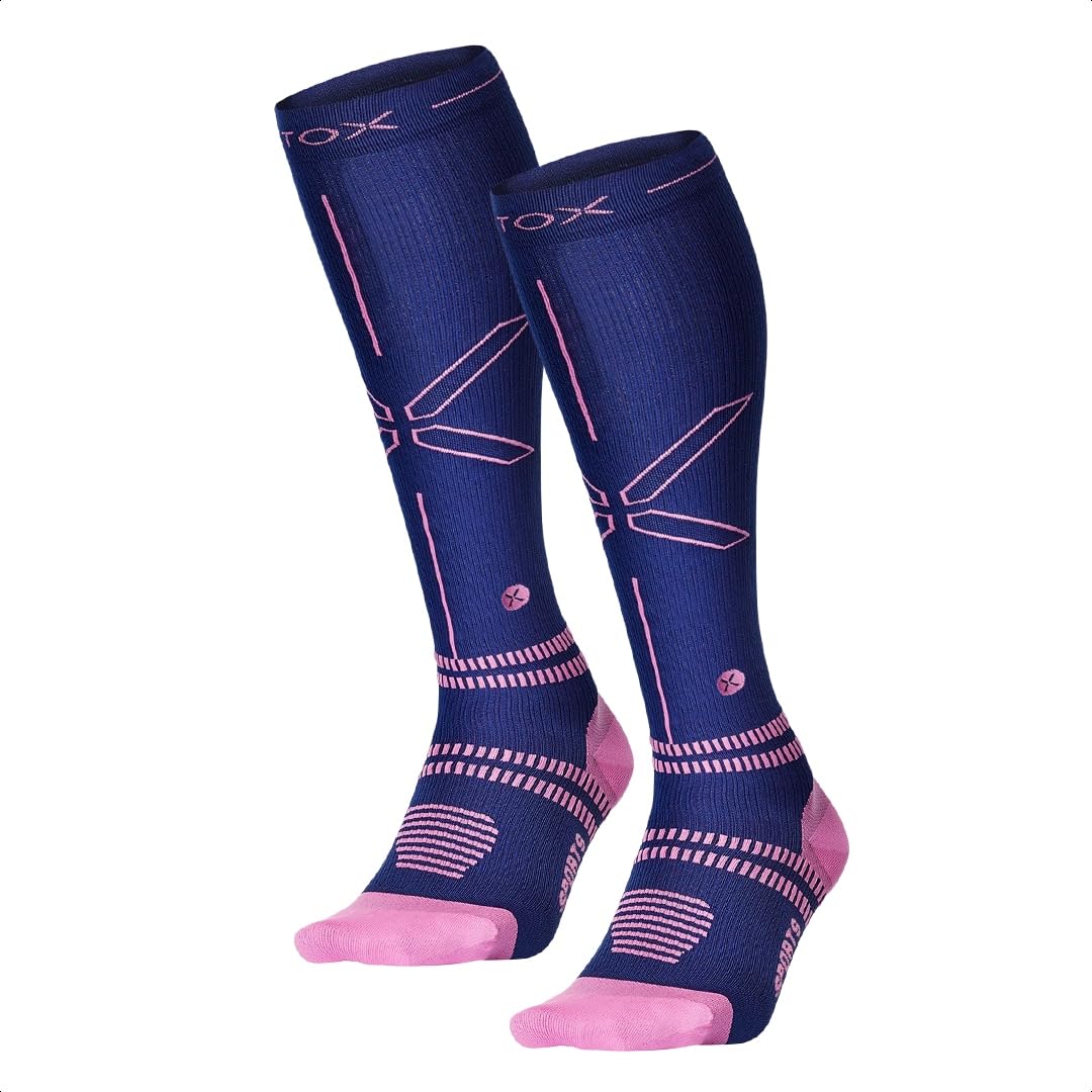 STOX Energy Socks - Women's Performance Compression Socks for Sports & Running - Premium Support for Muscle Recovery, Reduced Fatigue & Injury Prevention - Ideal for Athletes, Runners & Active Lifestyles