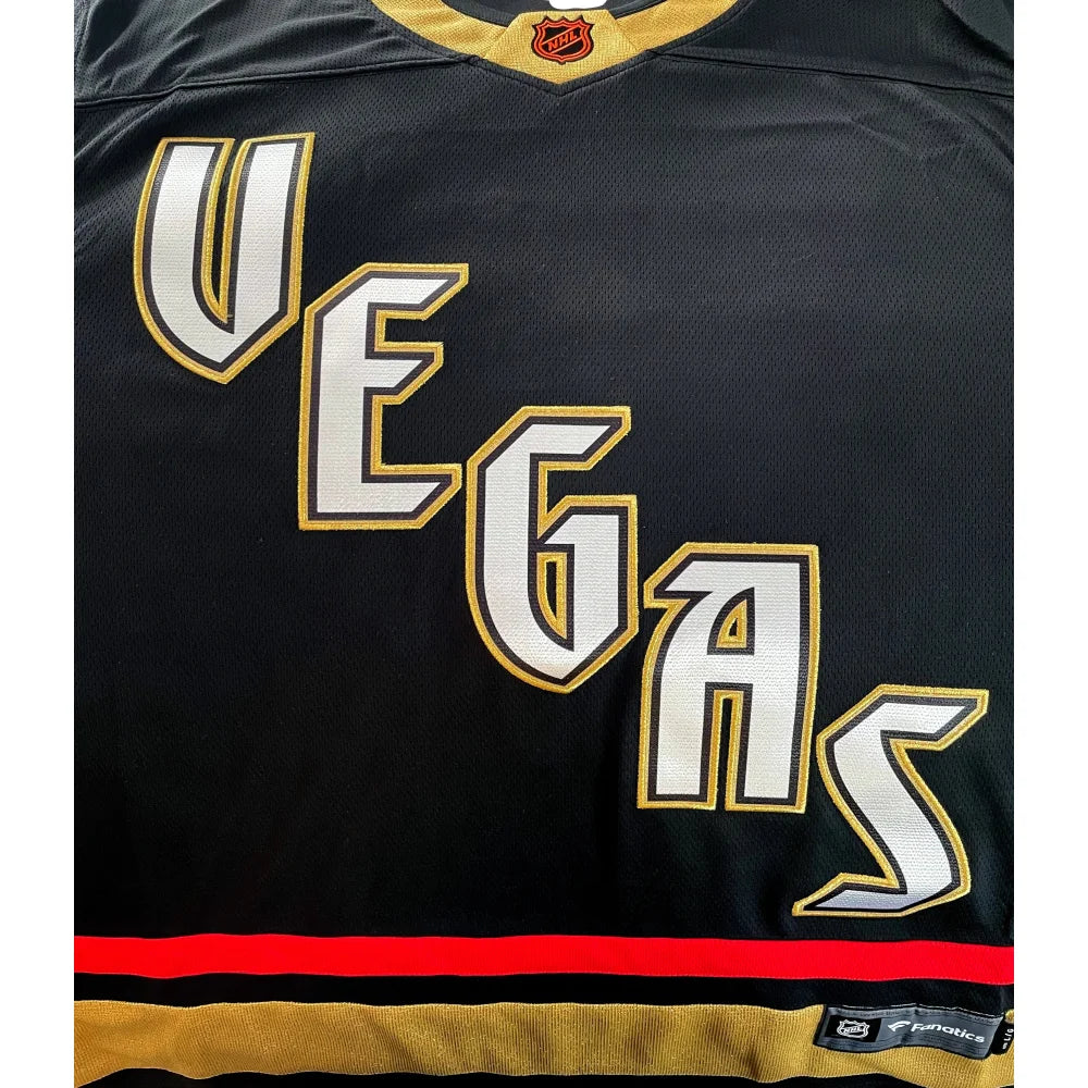Vegas Golden Knights Men's Black Reverse Retro 2.0 Breakaway Hockey Jersey - Official Fanatics Branded NHL Player Jersey for Games, Parties & Fan Events