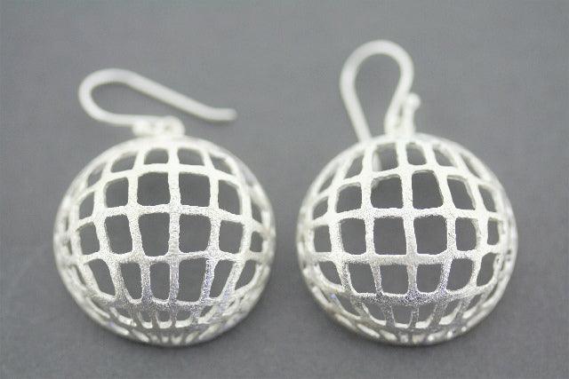 Elegant Silver Globe Drop Earrings for Women - Perfect for Parties, Weddings & Everyday Wear