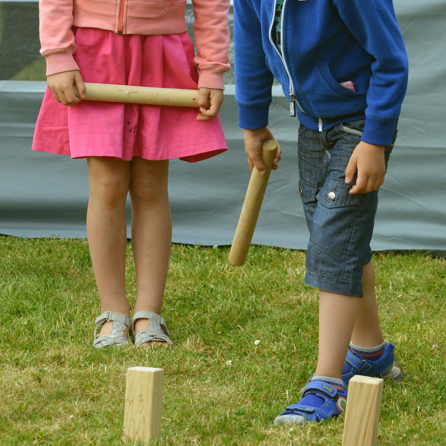 Premium Viking Kubb Game Set in Carry Bag – Outdoor Wooden Tossing Game for Backyard, Lawn, and Beach Fun – Big Game Hunters