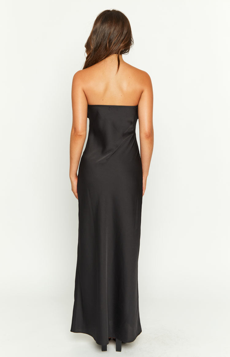 Elegant Black Formal Maxi Dress for Women - Perfect for Evening Gala, Wedding Guest & Special Occasions