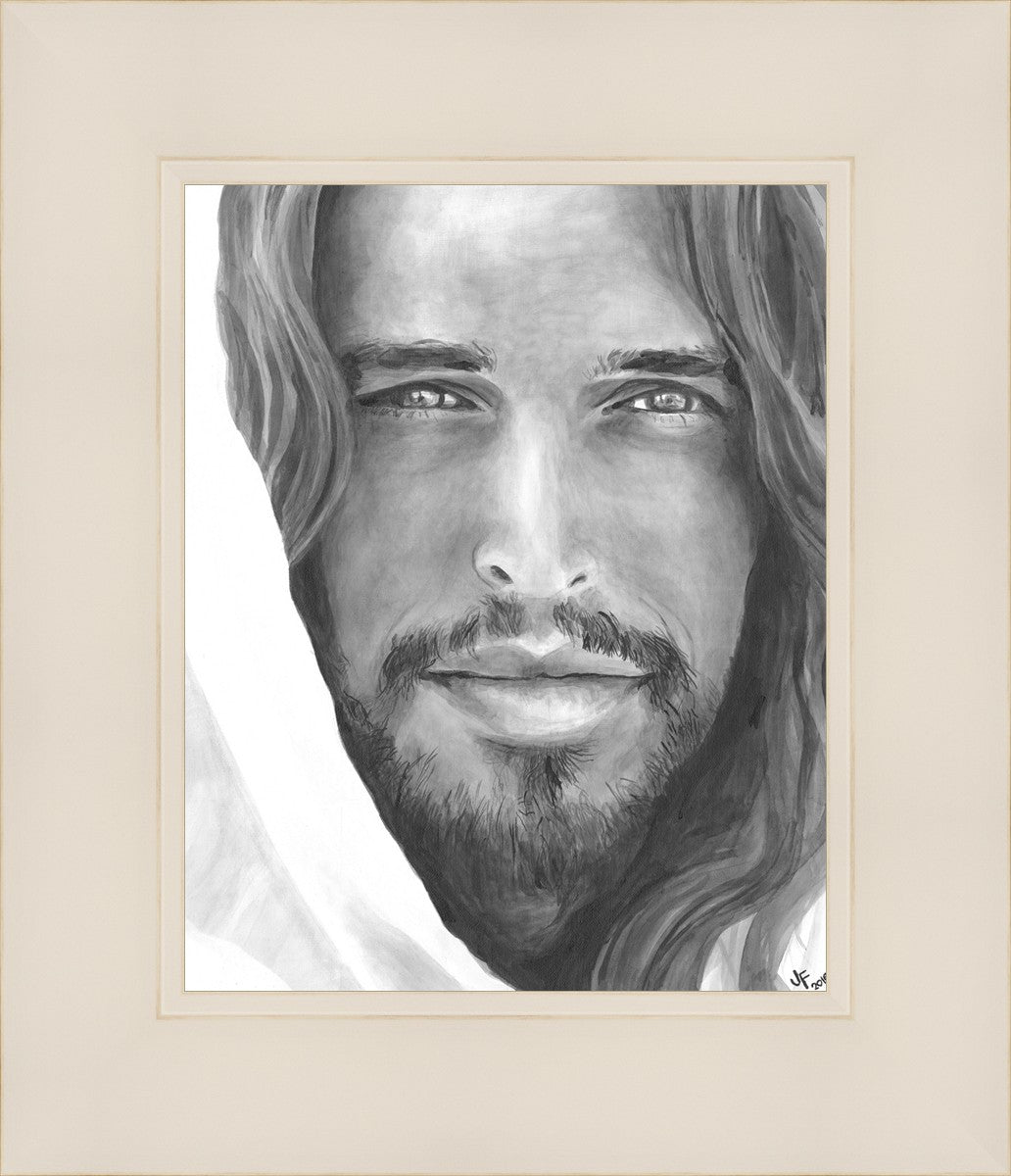 Jenny Fowler Christ Portrait - Religious Wall Art for Home Decor, Church & Office - Inspirational Christian Gift & Spiritual Decor
