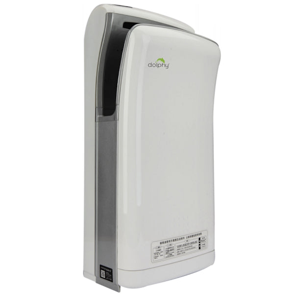 Dolphy Peak Jet Hand Dryer 1800W - High Speed Commercial Hand Dryer in Grey or White - Ideal for Restaurants, Hospitals, and Public Restrooms