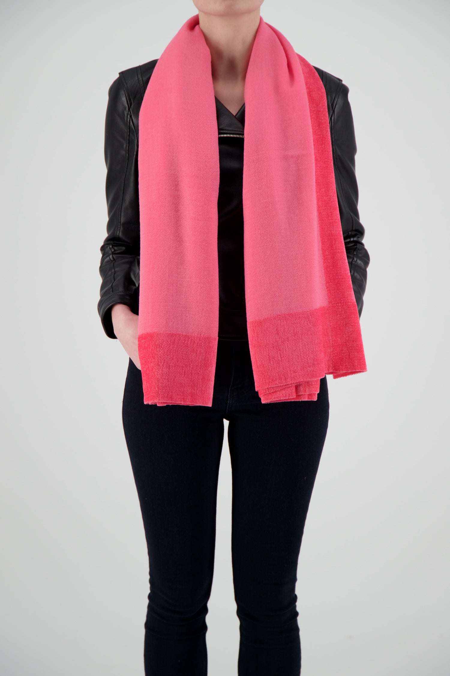Faliero Sarti Susanna Pink Silk Scarf - Elegant Womens Fashion Accessory for Office, Party & Special Occasions