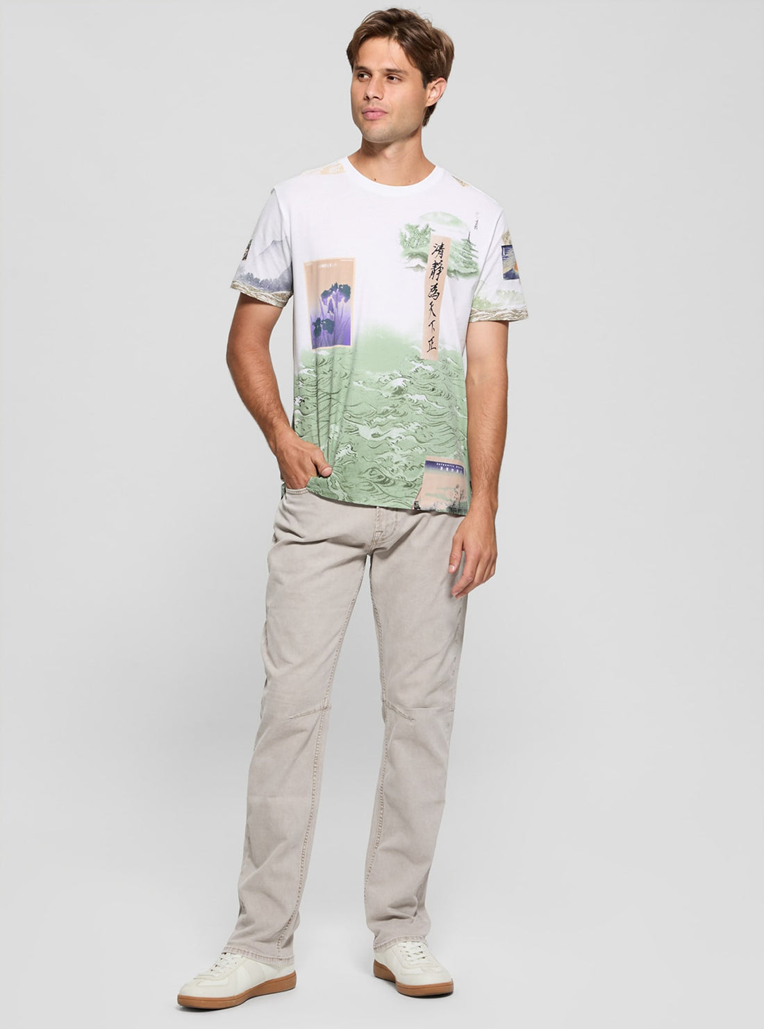 Eco-Friendly White Pacific Daydream T-Shirt for Men & Women - Casual Comfort Fit Cotton Tee for Beach, Travel, and Everyday Wear