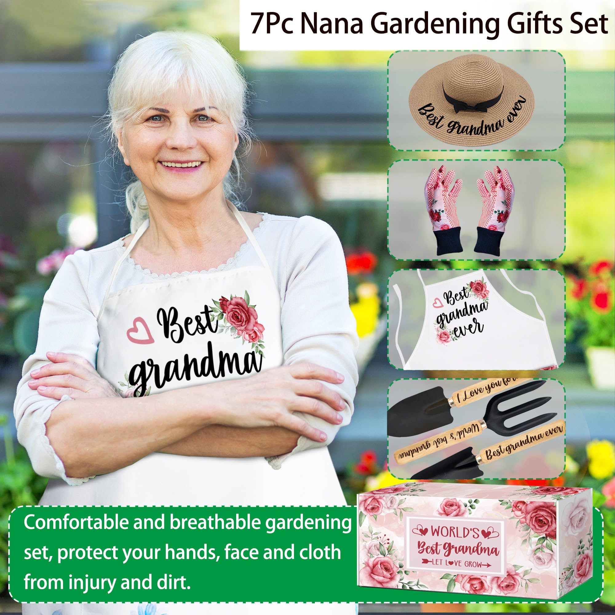 **Best Gardening Tool Set for Grandma's Birthday - Perfect Outdoor Gift for Plant Lovers - Ideal for Planting, Weeding & Landscaping**