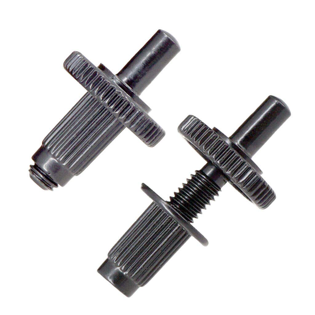 2Pcs Black Guitar Bridge Studs Locking Posts for Les Paul Electric Guitar - Replacement Parts for Enhanced Tuning Stability & Sustain - Perfect for Guitar Upgrades, Repairs & DIY Projects