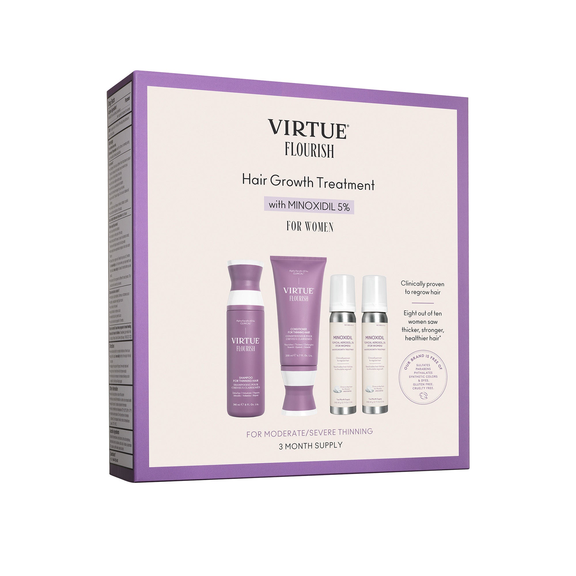 Flourish Nightly Intensive Hair Growth Treatment for Thicker & Longer Hair - 90 Day Supply | Perfect for Nighttime Hair Care Routine & Scalp Nourishment