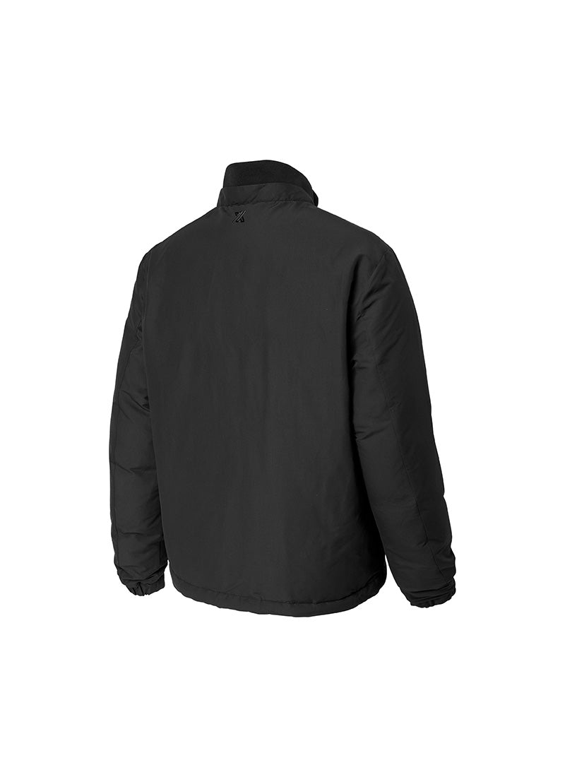 Women's High Neck Goose Down Blouson Jacket - Warm Winter Puffer Coat for Outdoor Activities & Casual Wear