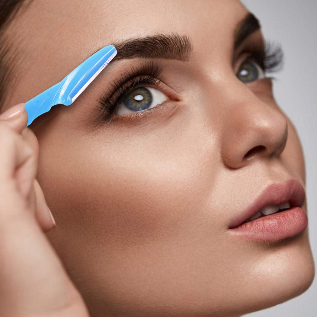 Legendog 9PCS Facial Hair Remover Spring Set - Portable Handmade Coil Hair Removal Tool with 9 Eyebrow Razors for Women & Men - Perfect for Eyebrow Shaping, Upper Lip & Chin Hair Removal at Home or Travel