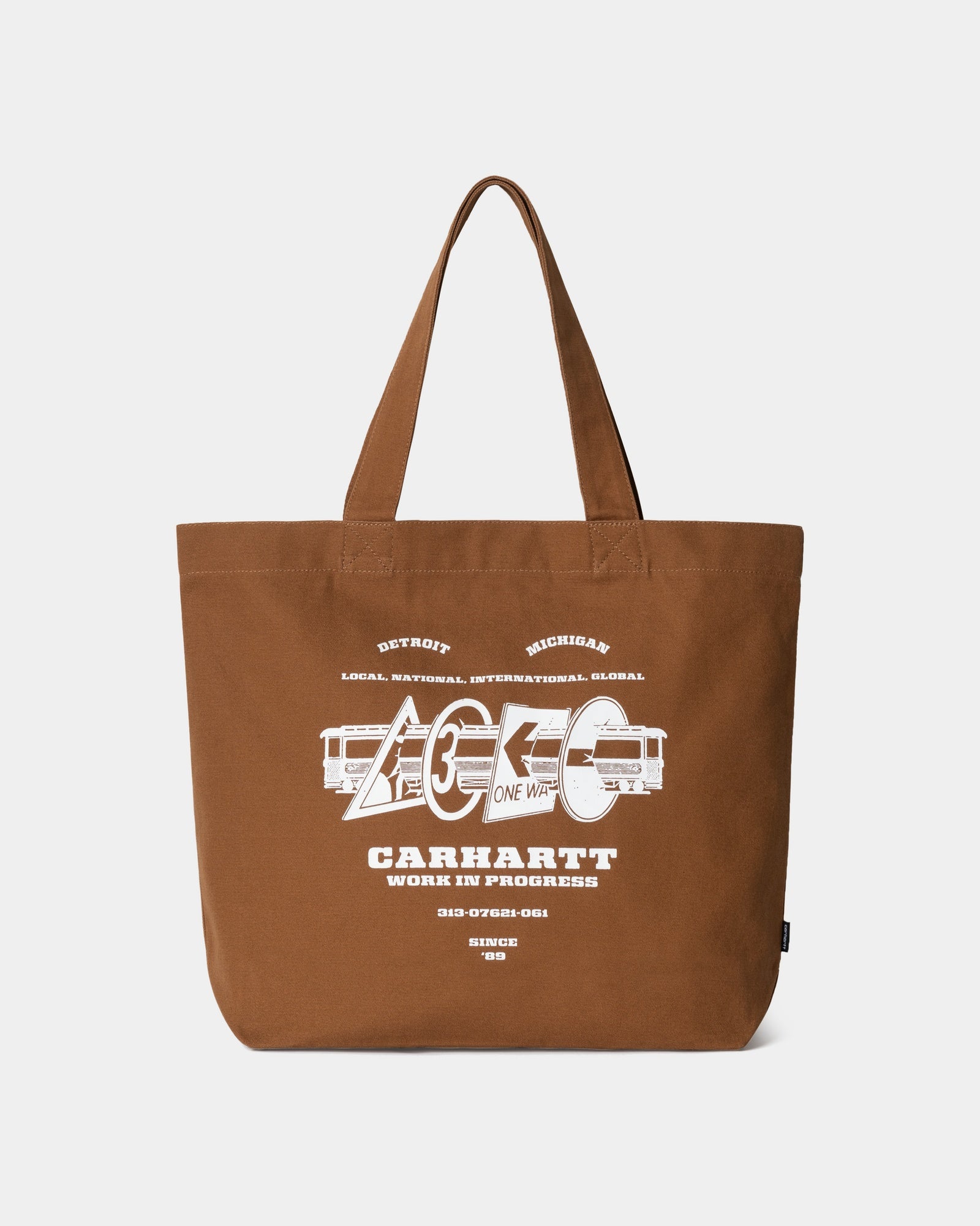 Stylish Canvas Graphic Tote Bag - Large Size with Hamilton Brown Runaway Print | Perfect for Shopping, Beach Trips & Everyday Use