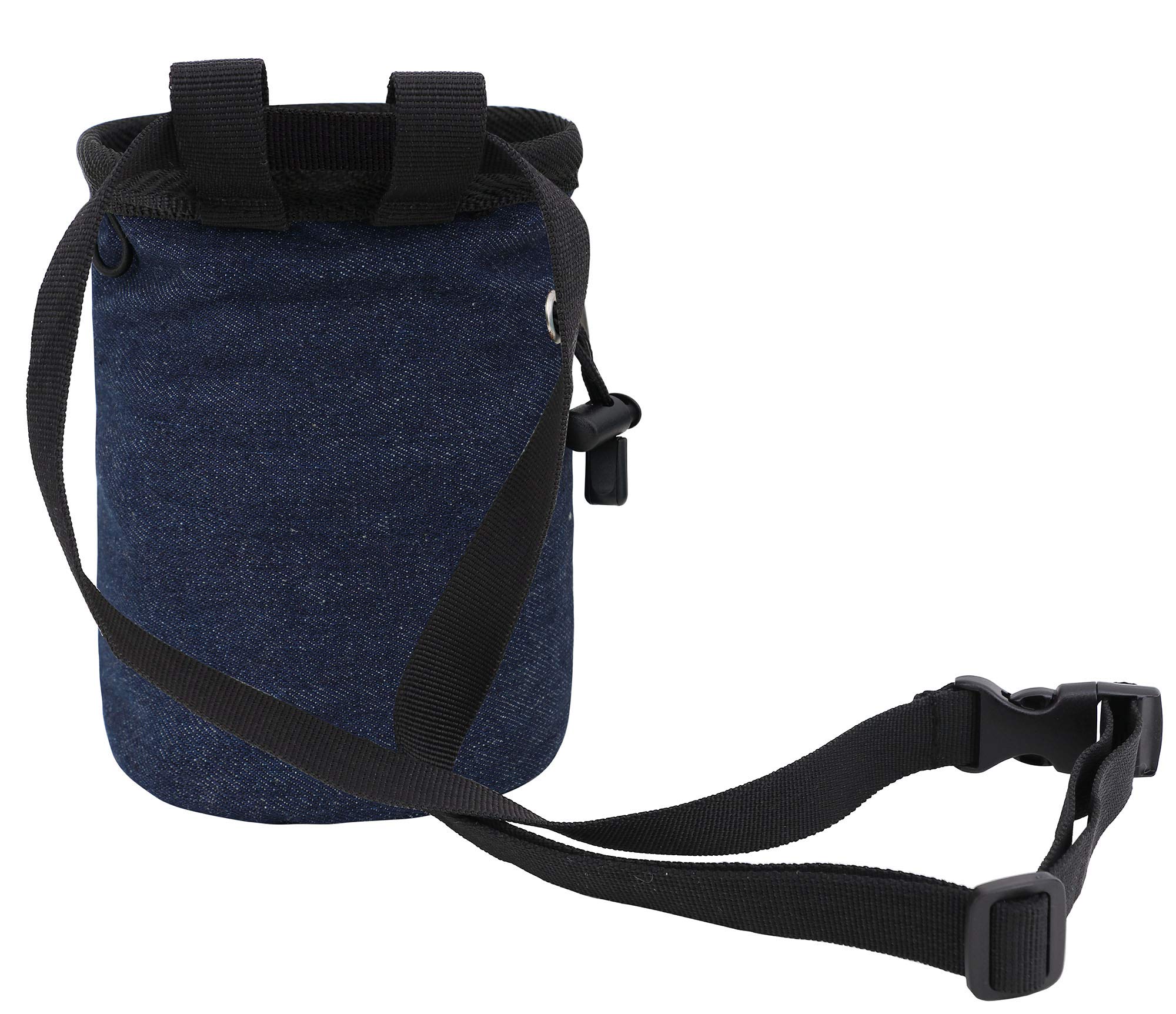 AMC Rock Climbing Chalk Bag with Panda Embroidery & Zipper Pocket - Perfect for Bouldering, Gym Training & Outdoor Climbing Adventures