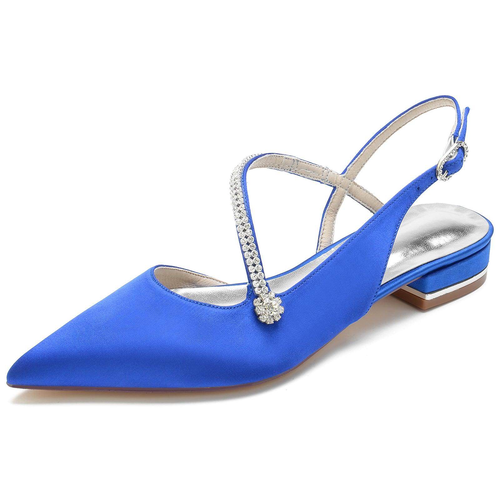 Flat Heel 2.5cm Silk-Like Comfortable Women's Shoes CK0263 - Perfect for Office, Wedding & Casual Wear