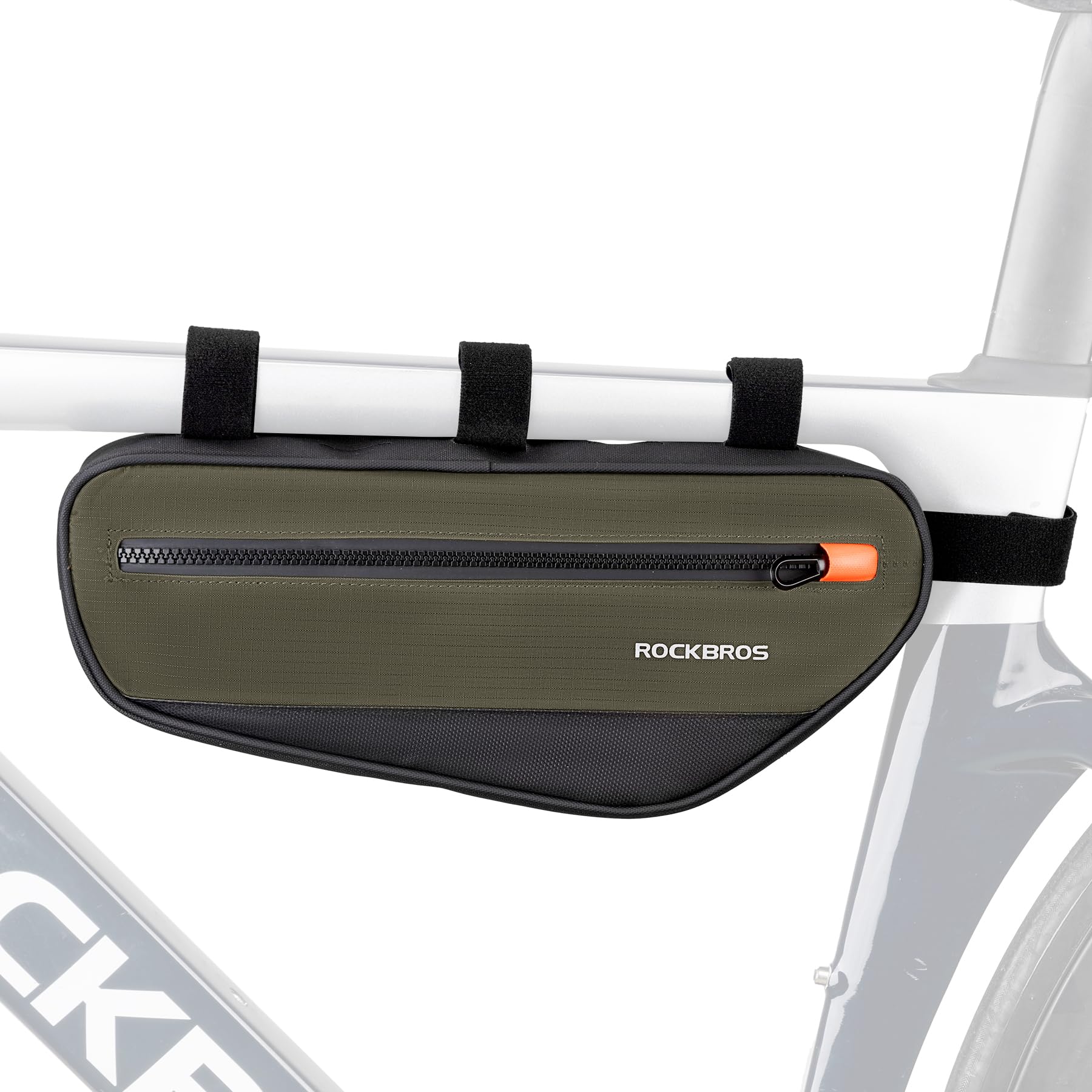 **ROCKBROS Waterproof Bike Frame Bag - 1.5L Top Tube Bicycle Bag with Large Opening Zippers for Mountain & Road Bikes | Quick Release, Durable & Lightweight | Perfect for Commuting, Cycling & Outdoor Adventures**