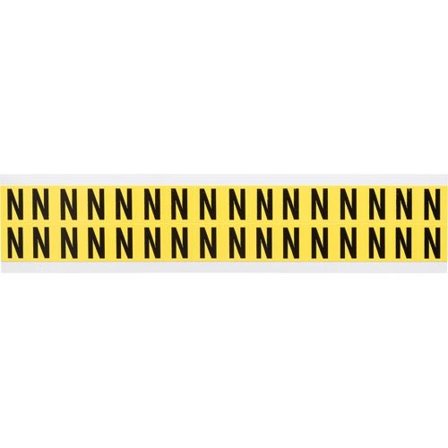 Brady 3420-N 34224 34 Series Indoor Number and Letter Cards - Pack of 50 | Office Organization, Warehouse Labeling, Facility Signage