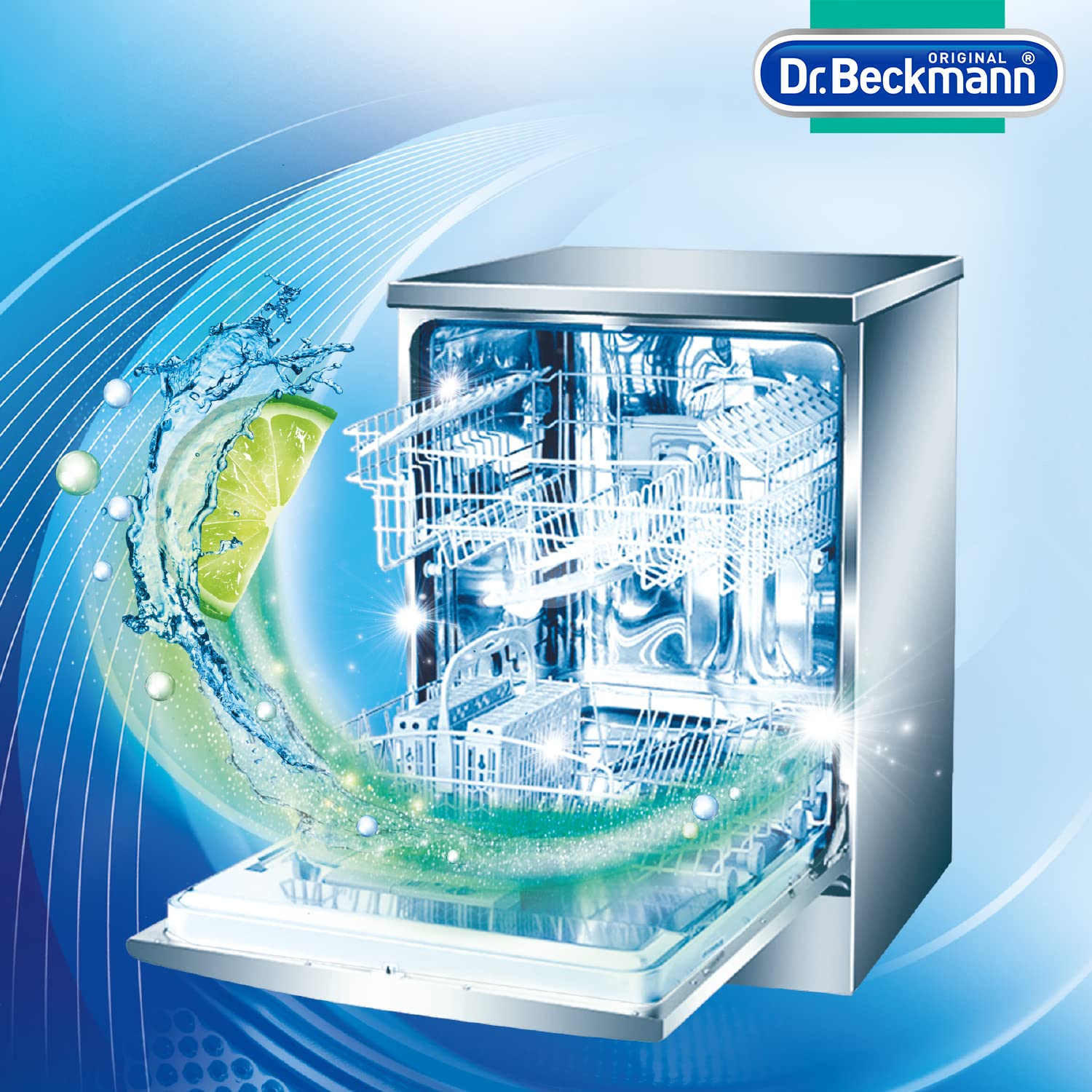 Dr. Beckmann Dishwasher Cleaner & Hygiene Descaler - Deep Cleans & Freshens Dishwashers - Removes Limescale & Odors - Ideal for Home & Restaurant Use
