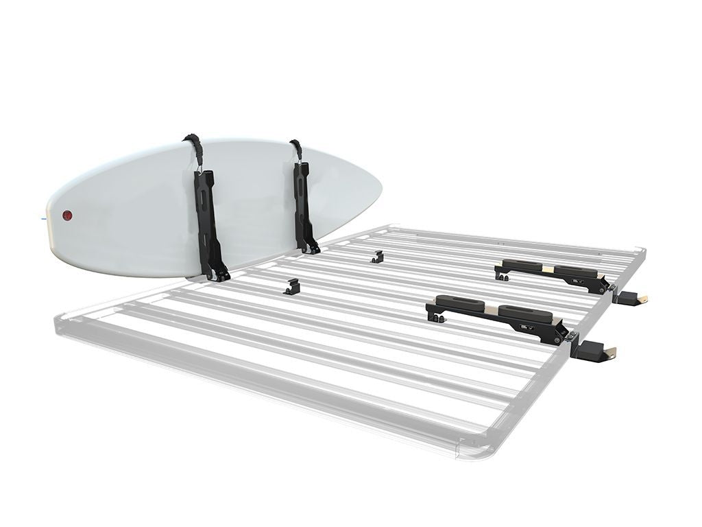 Front Runner Outfitters Vertical Surfboard Carrier - Heavy Duty Roof Rack Mount for SUVs & Trucks - Secure Transport for Surfboards, Paddleboards & Kayaks - Perfect for Beach Trips & Water Sports Adventures