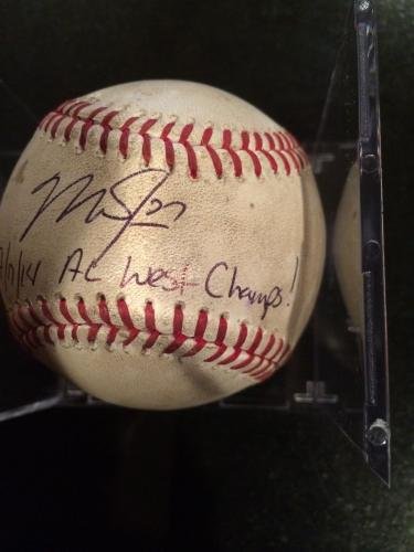 Authentic Mike Trout Signed Game-Used Baseball - Inscribed 