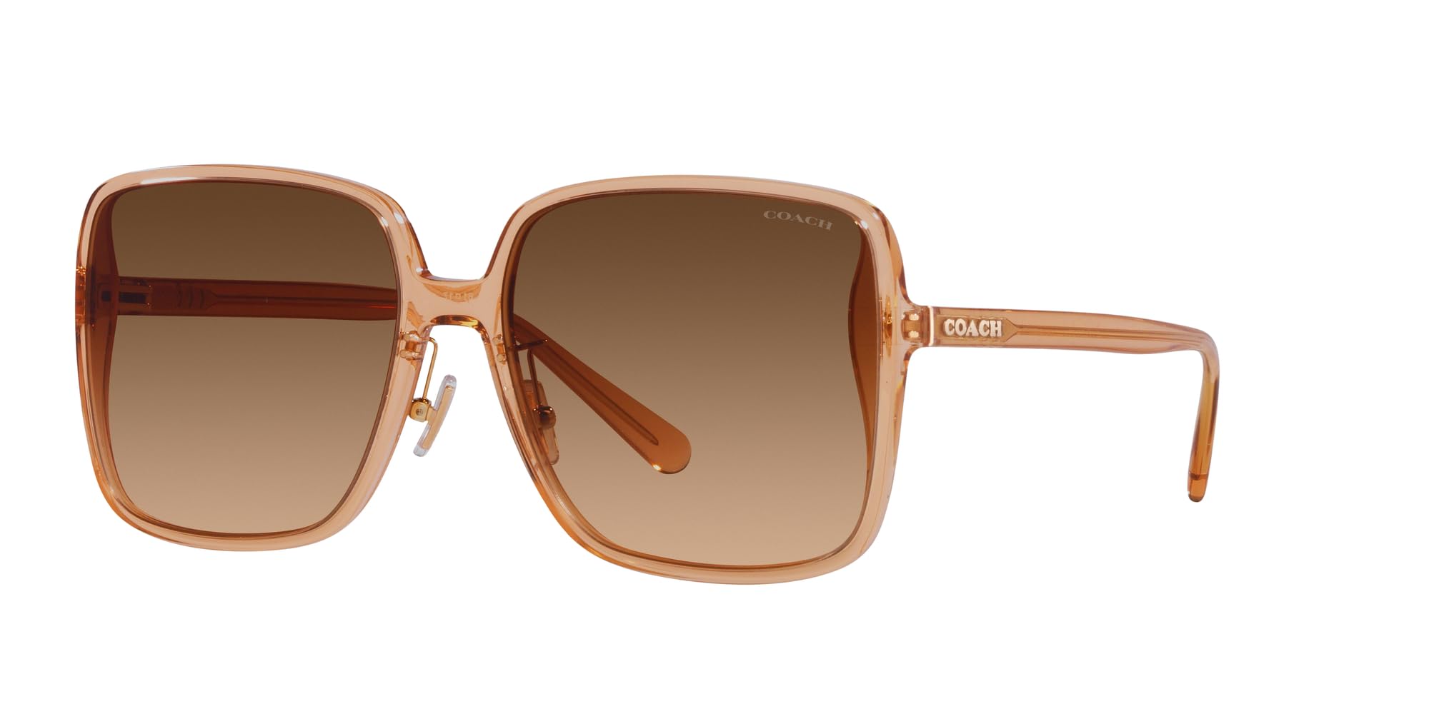 Coach Women's HC8368D Square Sunglasses - UV Protection Fashion Sunglasses for Women, Stylish Square Frame Shades for Driving, Beach & Outdoor Activities