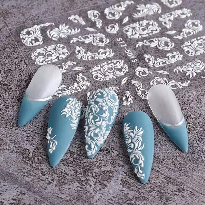 28-Piece Nail Art Kit with Glitters, Foils, Rhinestones & Pearls - Includes 5D Embossed Stickers, Tweezers & Wax Pen for Professional Nail Designs | Perfect for DIY Manicures, Salon Use & Gift Giving