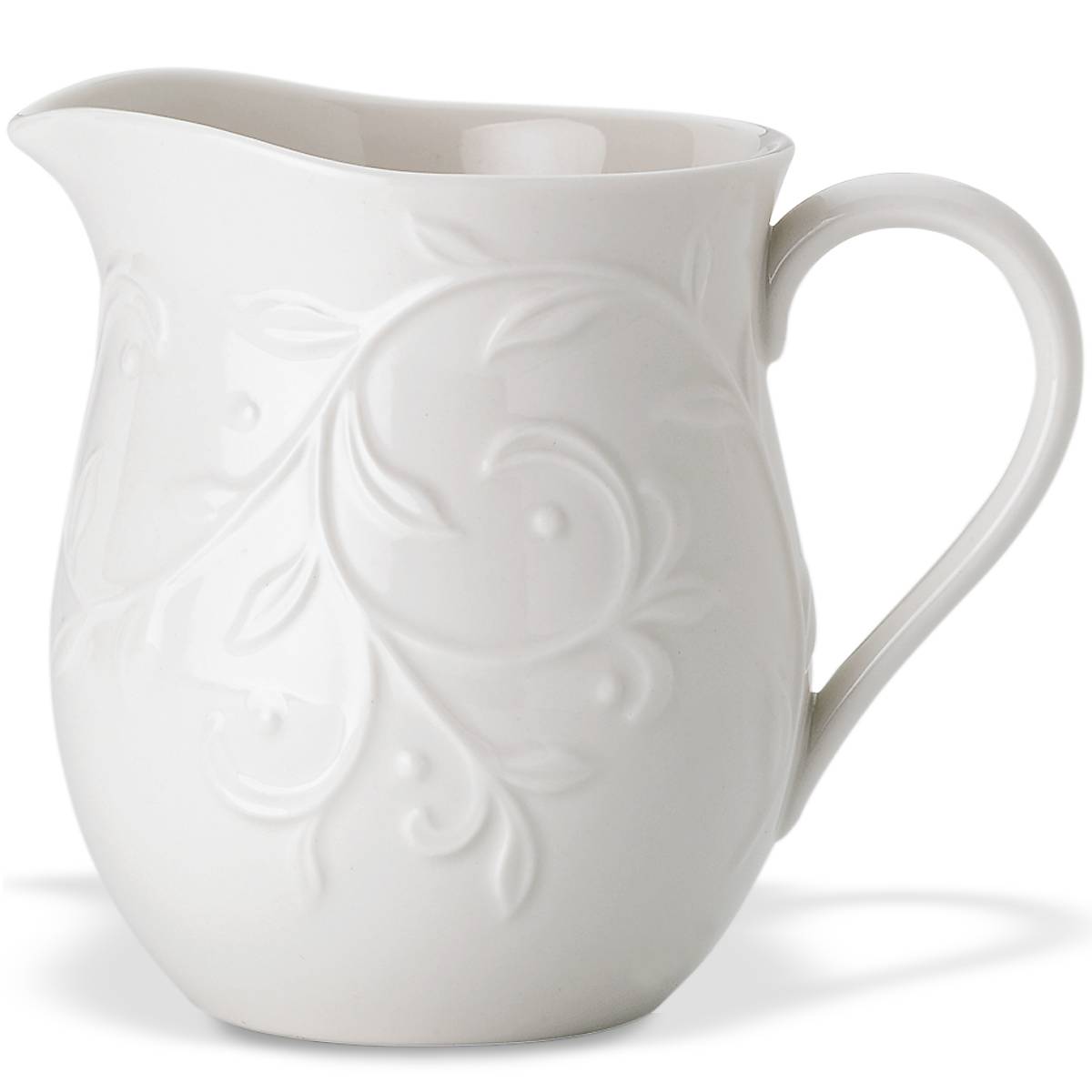 Opal Innocence Carved Creamer - Handcrafted Porcelain Creamer with Elegant Opal Design - Perfect for Coffee, Tea and Dessert Serving at Home or Cafe