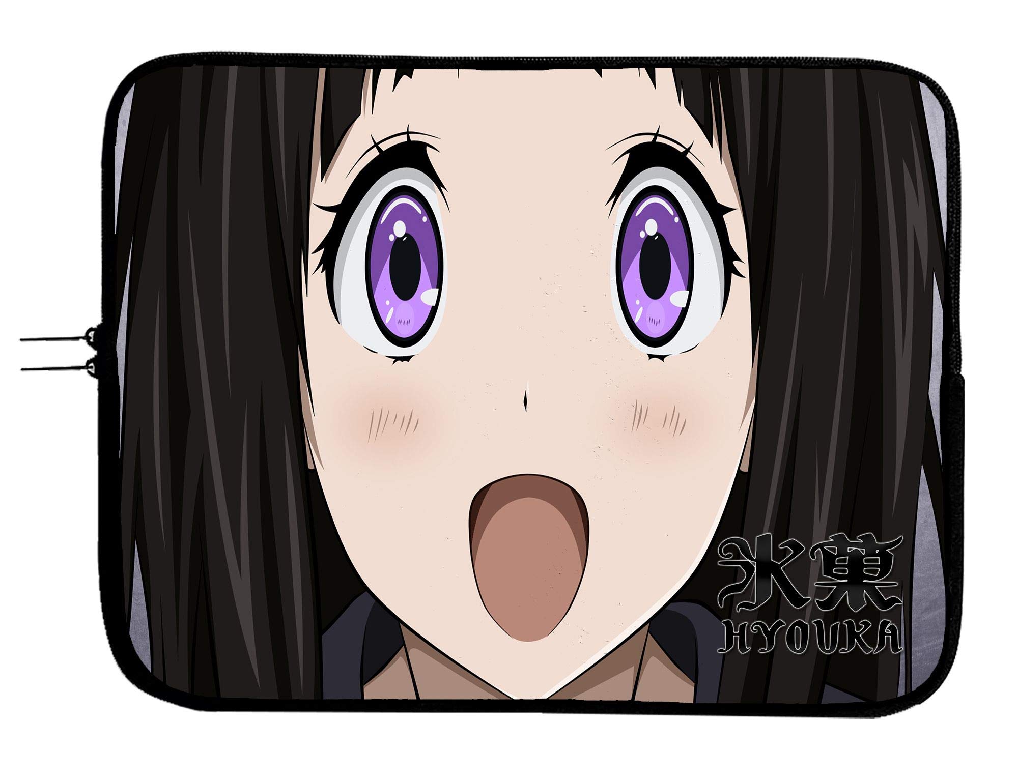 Brand3 Anime Hyouka Laptop Sleeve - Waterproof Neoprene Cushioned Case for 13-13.3 Inch Notebook/Tablet - Perfect for School, Work & Travel Protection