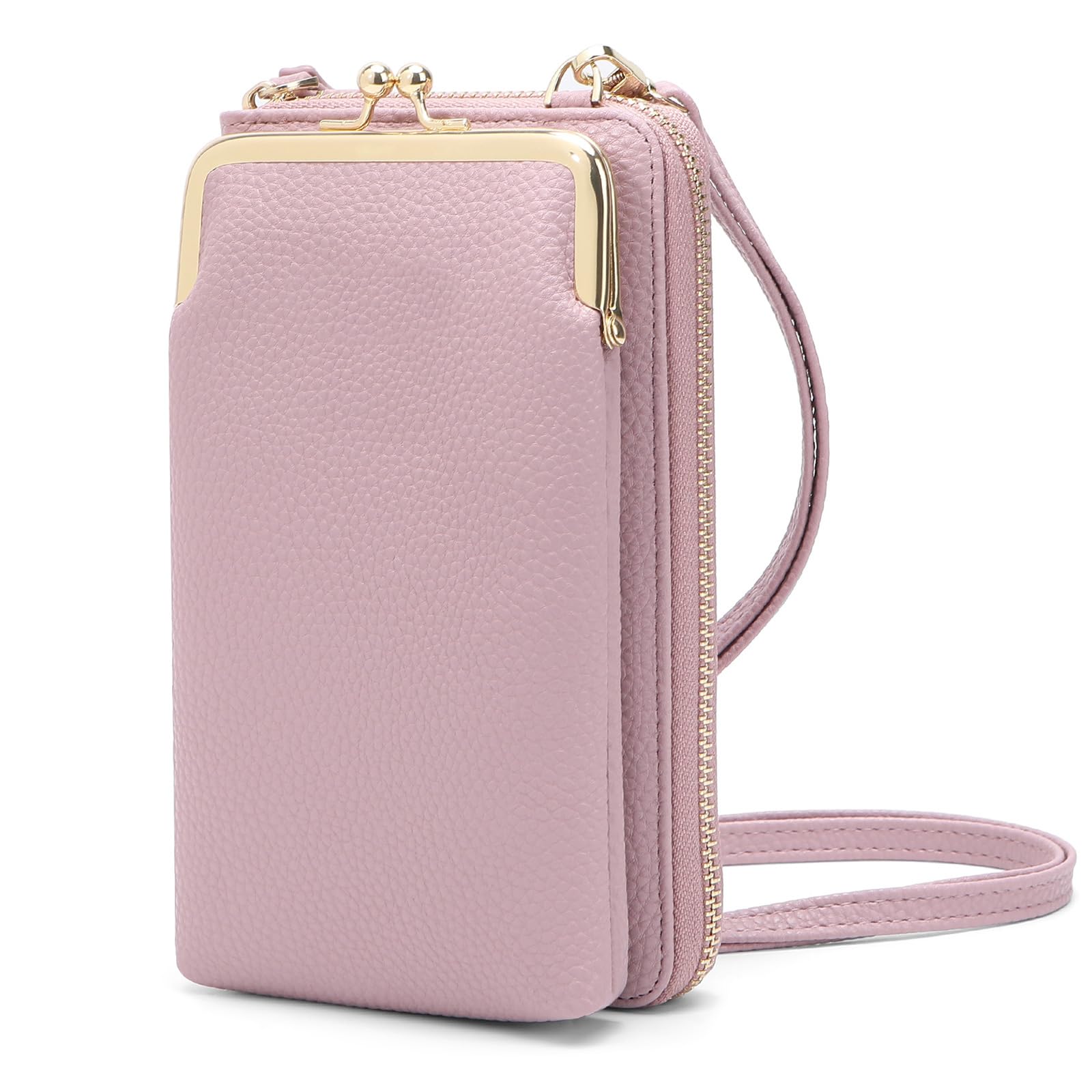 EASTNIGHTS Small Crossbody Phone Bag for Women - Cute Shoulder Purse with Kiss Lock & Credit Card Slots - Perfect for Everyday Use, Travel, and Running Errands