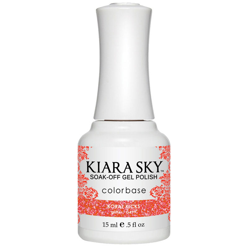 Gel Polish G499 Koral Kicks - Long Lasting Nail Polish for Salon Quality Manicures at Home, Perfect for Parties, Weddings & Special Occasions