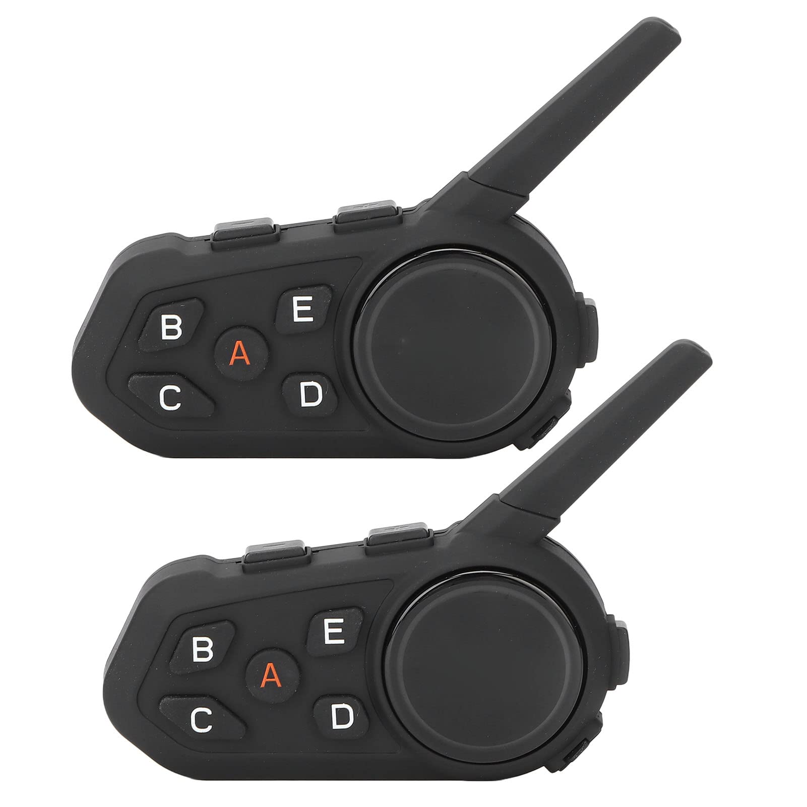 2Pcs Motorcycle Bluetooth Headset & Intercom - 1200m Range, Bluetooth 5.1, IP65 Waterproof, Universal Mic Kit - Perfect for Group Riding & Communication on the Road