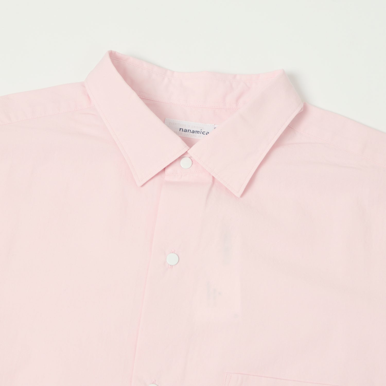 Nanamica Regular Collar Wind Shirt for Men & Women - Lightweight Breathable Outdoor Jacket in Pink | Perfect for Hiking, Running & Casual Wear