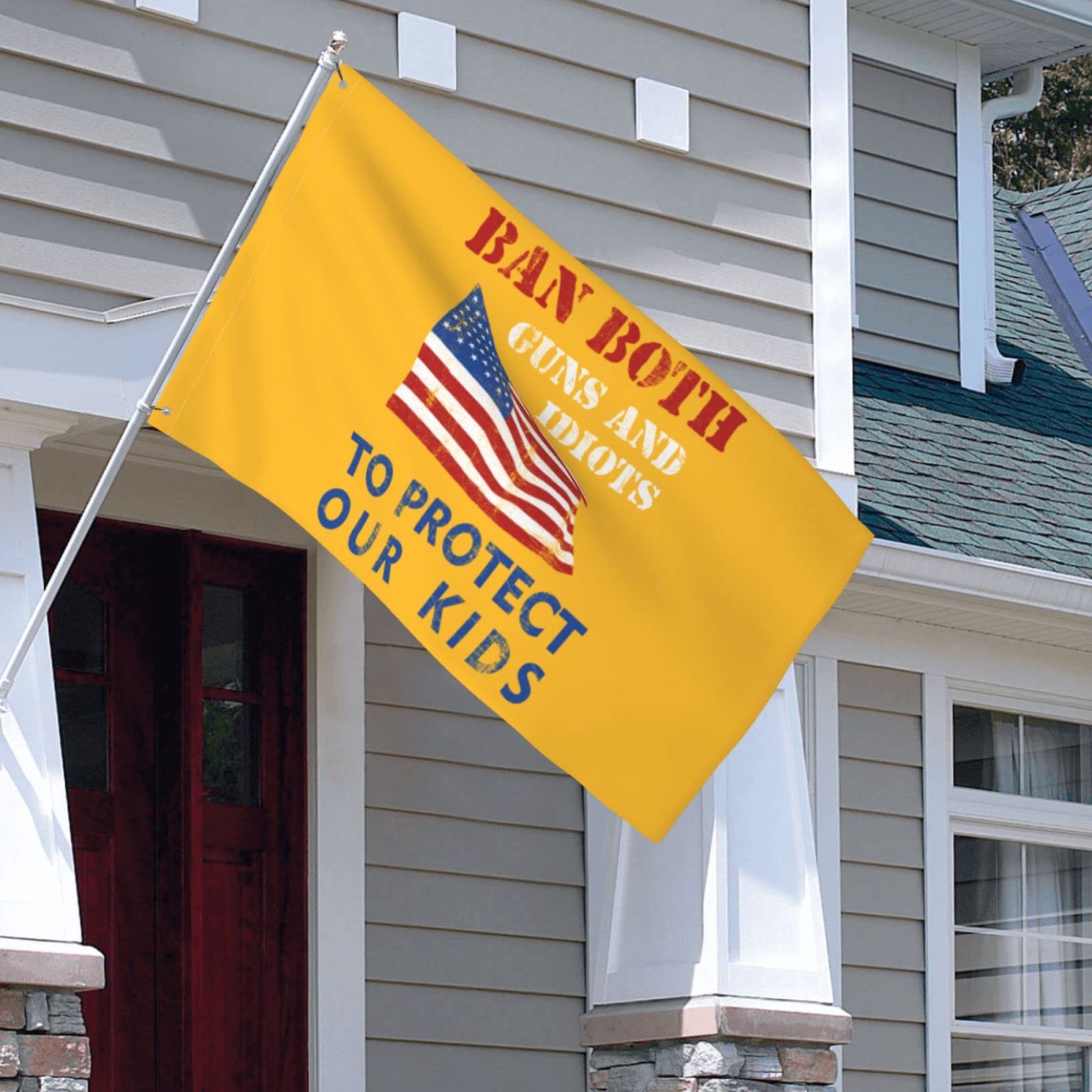 3x5 March For Our Lives Flag - Pray For Uvalde Texas, Enough Is Enough Gun Control Now, End Gun Violence, Protect Our Kids Not Guns - No More Silence Protest Banner (No Flag Pole Included) - Perfect for Rallies, Memorials & Social Justice Events