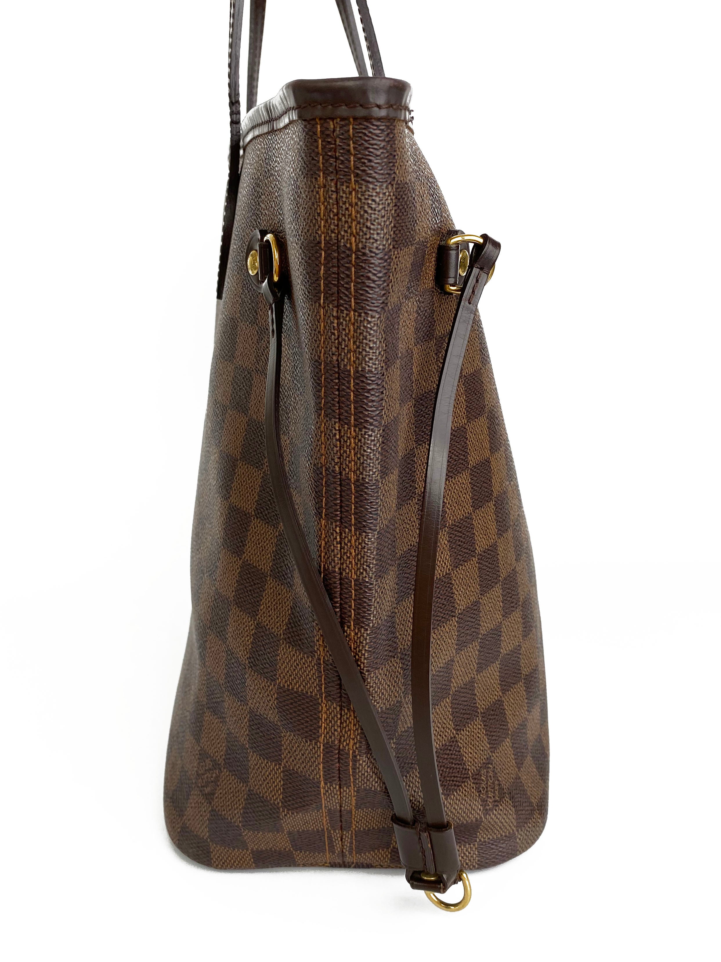 Louis Vuitton Damier Ebene Neverfull MM Tote Bag - Luxury Designer Handbag for Women, Perfect for Work, Travel & Everyday Use
