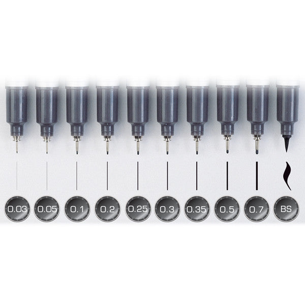 Copic MultiLiner SP Professional Drawing Pen Set - Fine Line Art Marker for Sketching, Illustration & Manga - Perfect for Artists, Designers & Calligraphy Enthusiasts