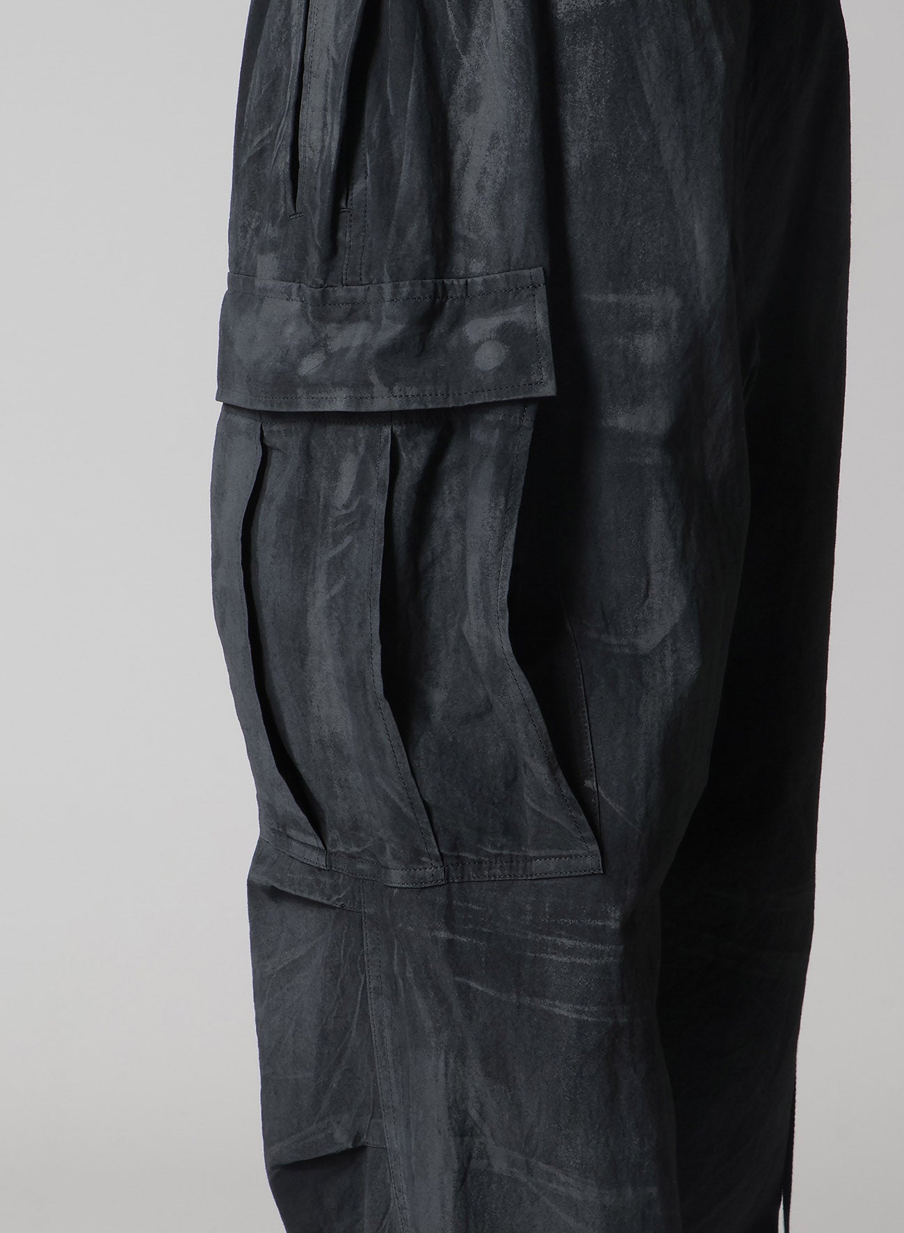 Men's Cotton Linen Cargo Pants with Dump Roller Print - Comfortable Casual Work Pants for Outdoor Activities, Hiking & Streetwear Fashion
