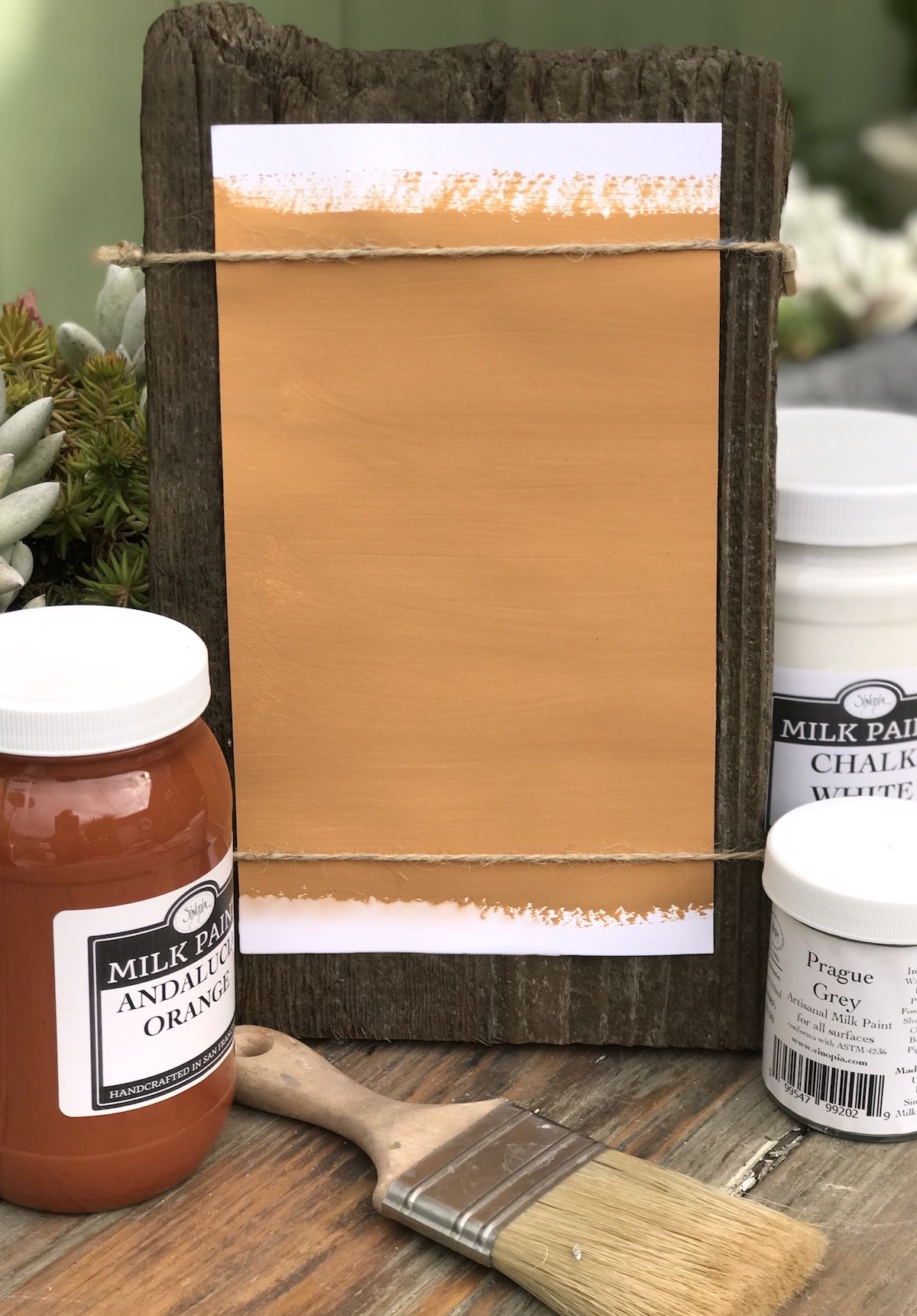 Sinopia All Natural Artisanal Milk Paint - Sienna Orange (1 Gallon) | Non-Toxic Eco-Friendly Paint for Furniture, Cabinets & Home Decor | Perfect for DIY Projects & Vintage Finishes