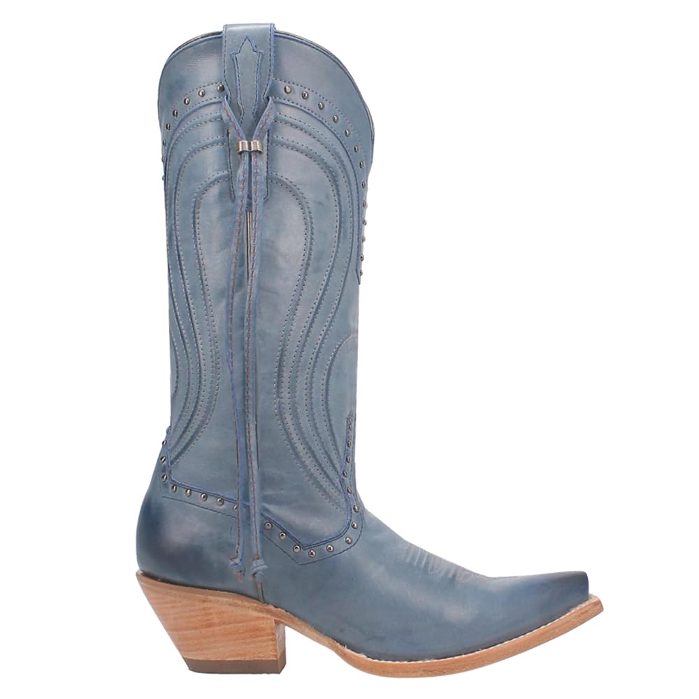 Dan Post Women's Donnah Leather Snip Toe Casual Boots - Mid Calf, Low Heel 1-2