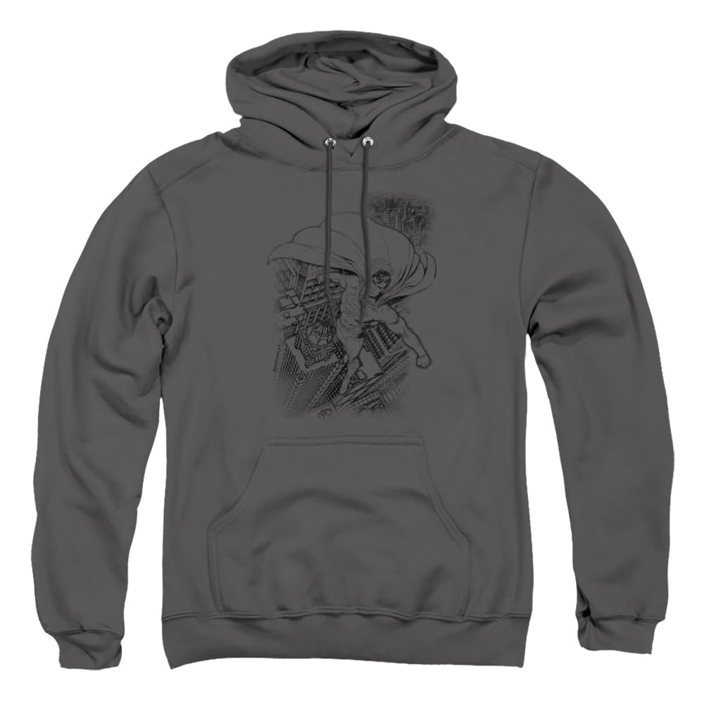 Superman In The City Unisex Hoodie for Men & Women - Soft Pullover Sweatshirt for Casual Wear, Cosplay & Superhero Fans