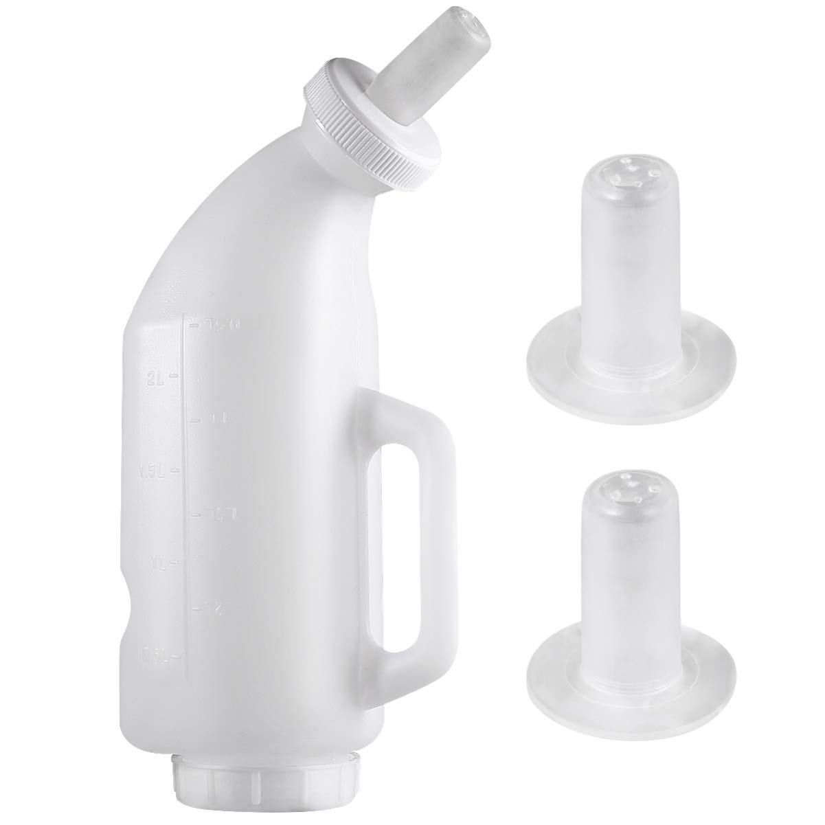 DOITOOL 16oz Baby Goat Feeding Bottle with Nipple - Farm Animal Nursing Bottle for Lambs, Calves & Sheep - Durable Pet Milk Bottle for Newborn Goat Kids | Ideal for Farm Use, Animal Care & Veterinary Feeding