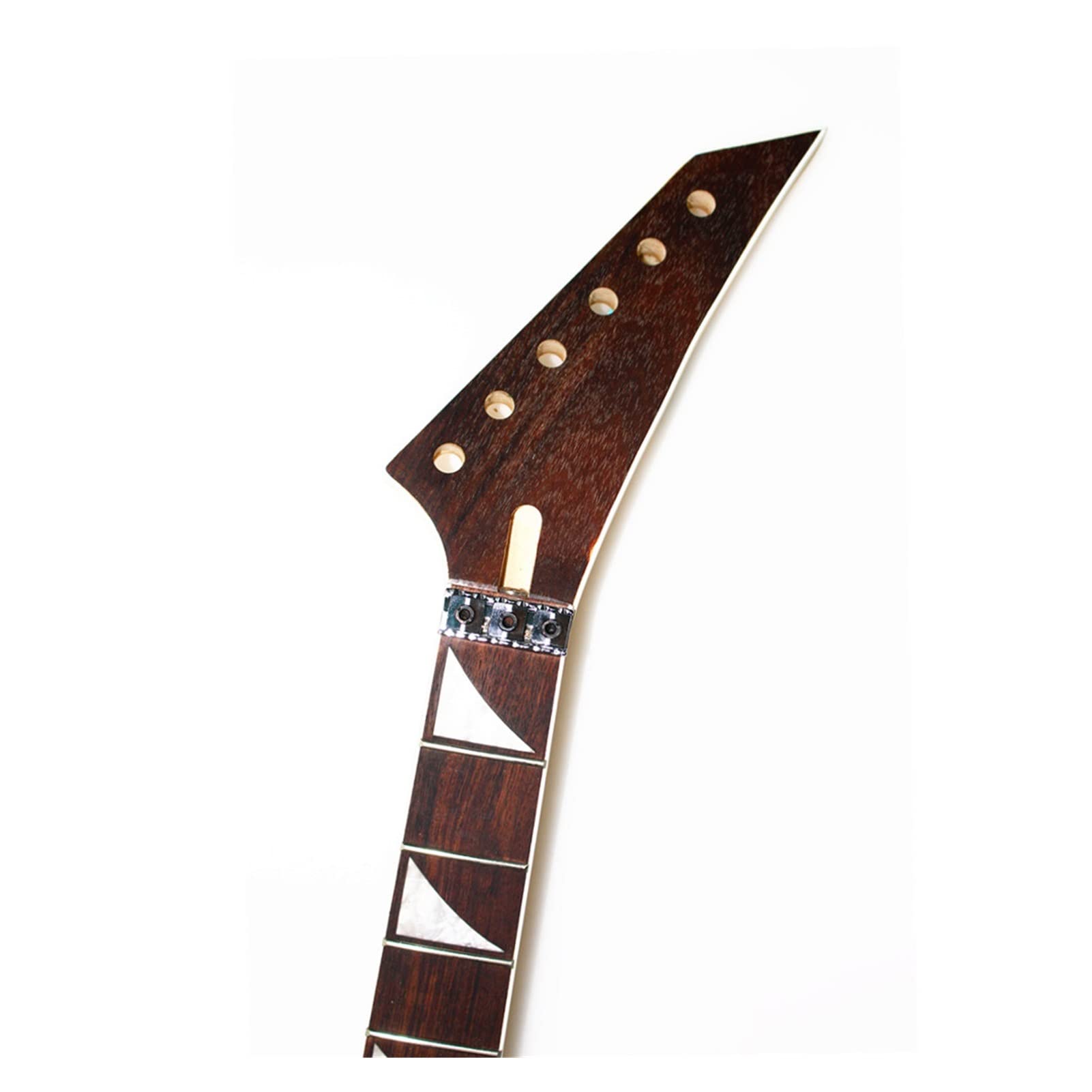 24 Frets Maple Electric Guitar Neck with Rosewood Fretboard - Premium Replacement Guitar Parts for DIY & Repair - Perfect for Rock, Blues & Metal Performances