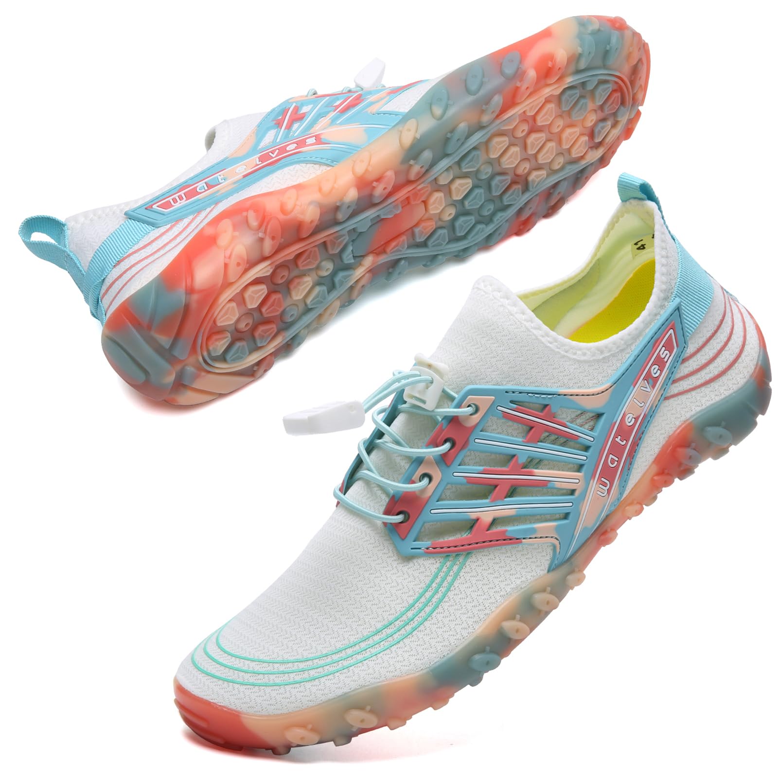 **WateLves Water Shoes for Men & Women - Barefoot Beach Swim Shoes, Quick-Dry Aqua Socks for Surfing, Yoga, Water Aerobics | Perfect for Pool, Beach & Outdoor Water Activities**