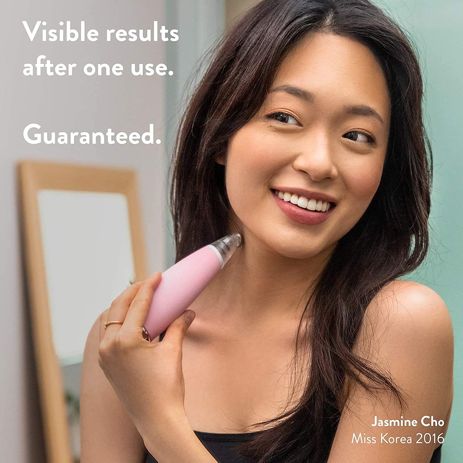 Microderm GLO GEM Diamond Microdermabrasion & Suction Tool - Professional Blackhead Remover Pore Vacuum for Deep Facial Cleansing - Anti-Aging Wrinkle Treatment Machine Boosts Collagen & Reduces Acne Scars (Pink) | Perfect for At-Home Spa Days & Professional Skincare Routines