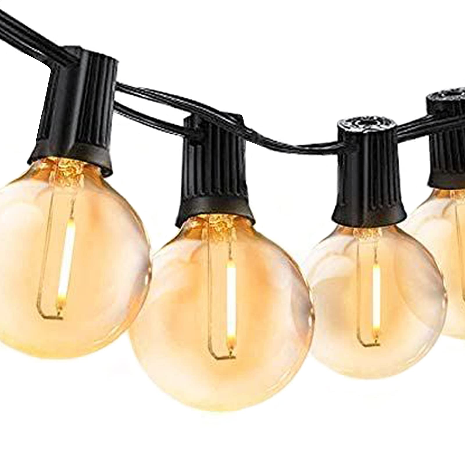 ZYAN 99ft Outdoor String Lights with 96 Shatterproof G40 LED Bulbs - Waterproof Hanging Lights for Backyard, Garden, Porch, Balcony, Deck, Gazebo - Perfect for Parties, Weddings & Outdoor Decor