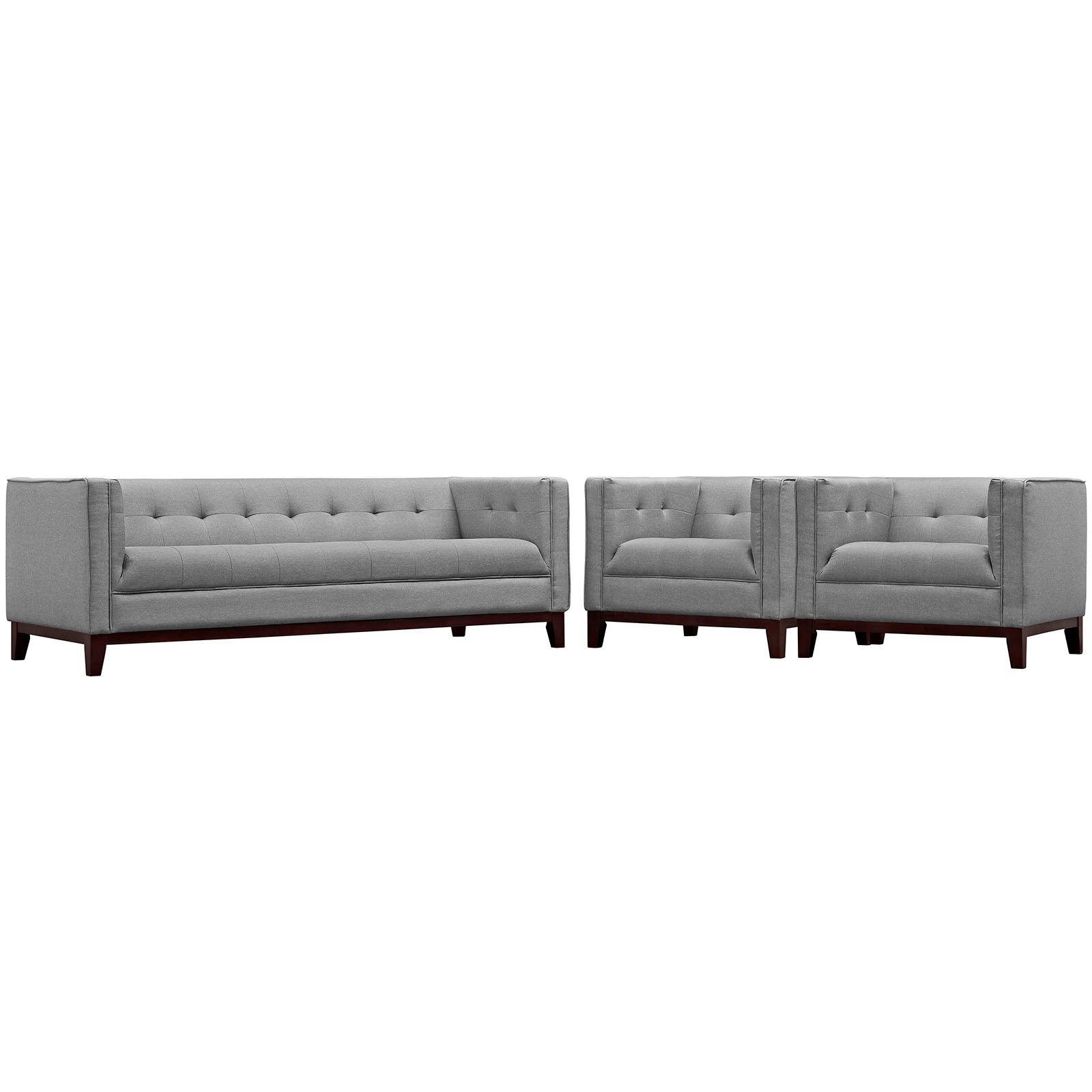 Modern 3-Piece Living Room Furniture Set - Sofa, Loveseat & Chair for Cozy Home Decor | Perfect for Small Spaces, Apartments & Family Gatherings